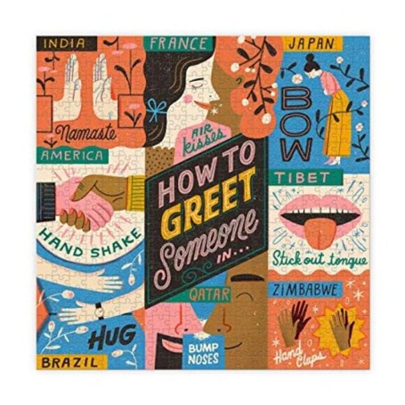 Other - Genuine Fred HOW to GREET SOMEONE by Mary Kate McDevitt  500 Piece Puz